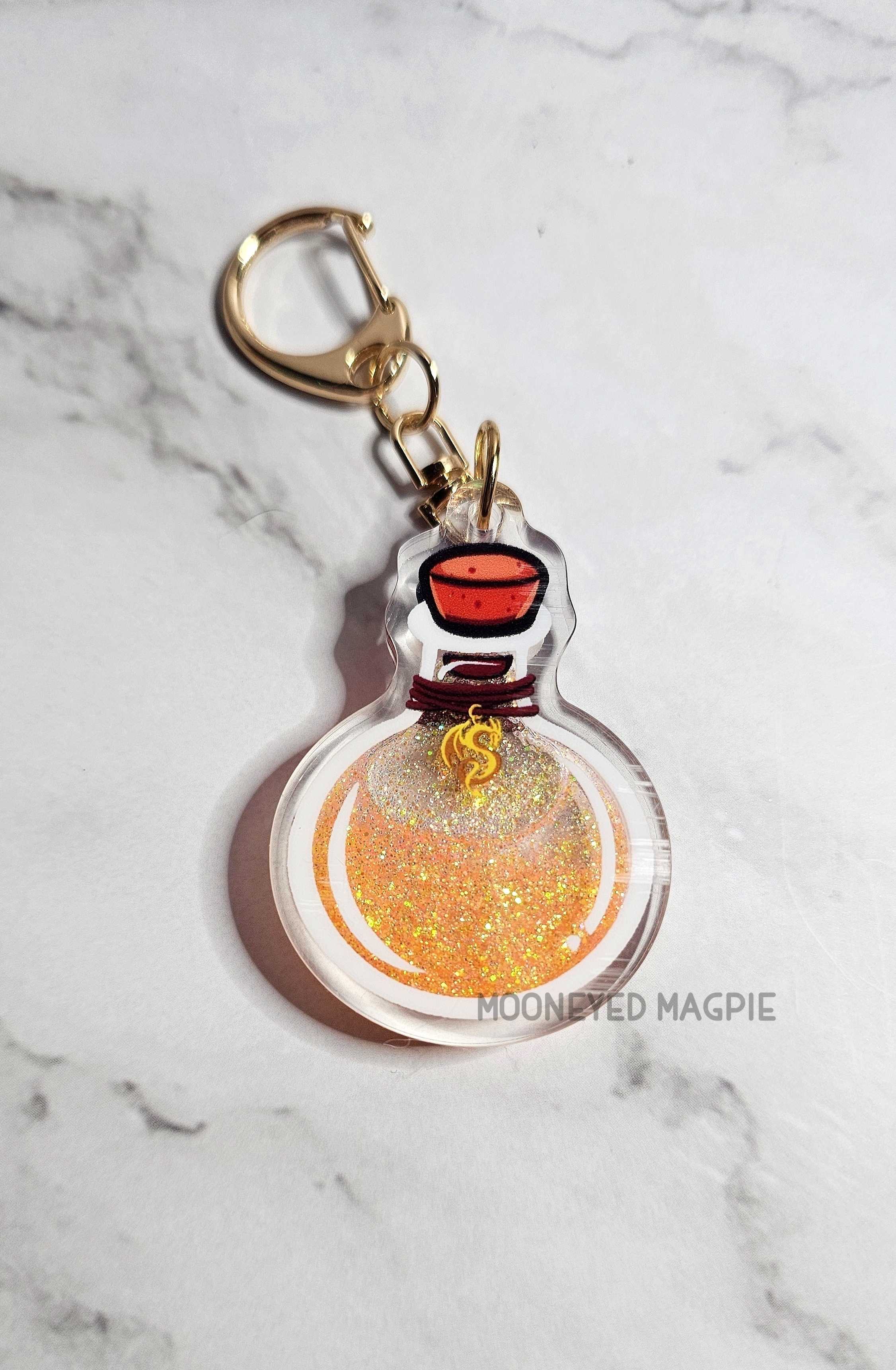 Potion Bottle Liquid Core Keychain