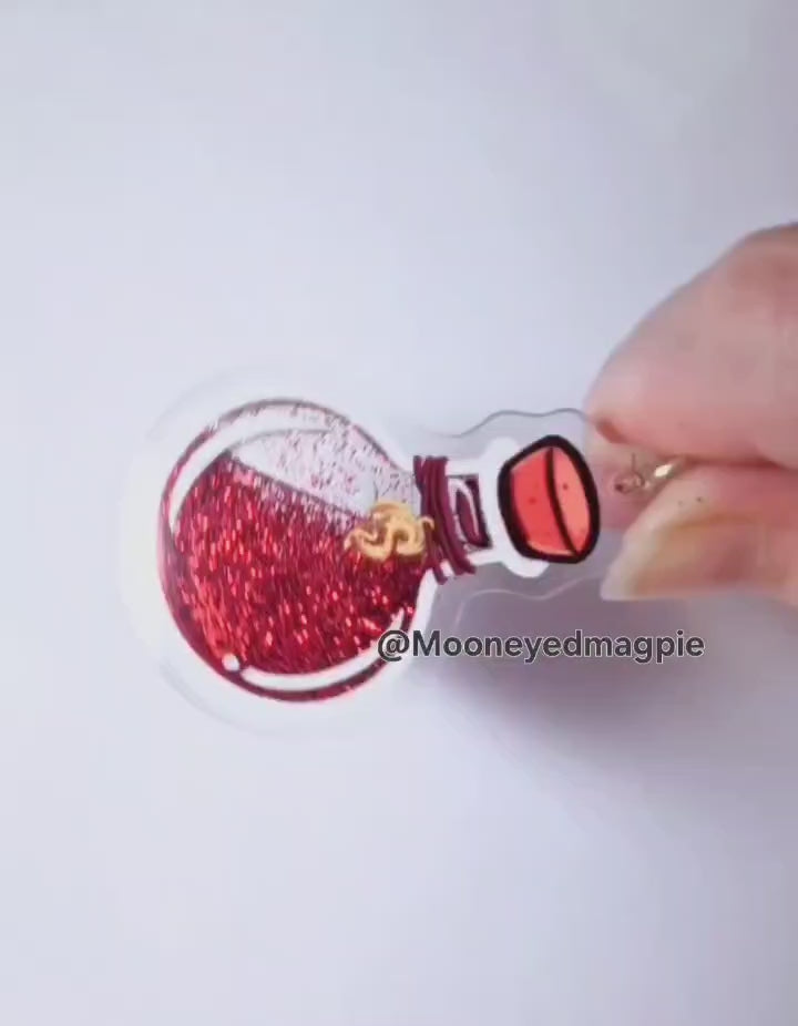 Potion Bottle Liquid Core Keychain